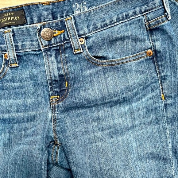 J. Crew Toothpick Ankle Jeans, size 26 - Picture 5 of 6